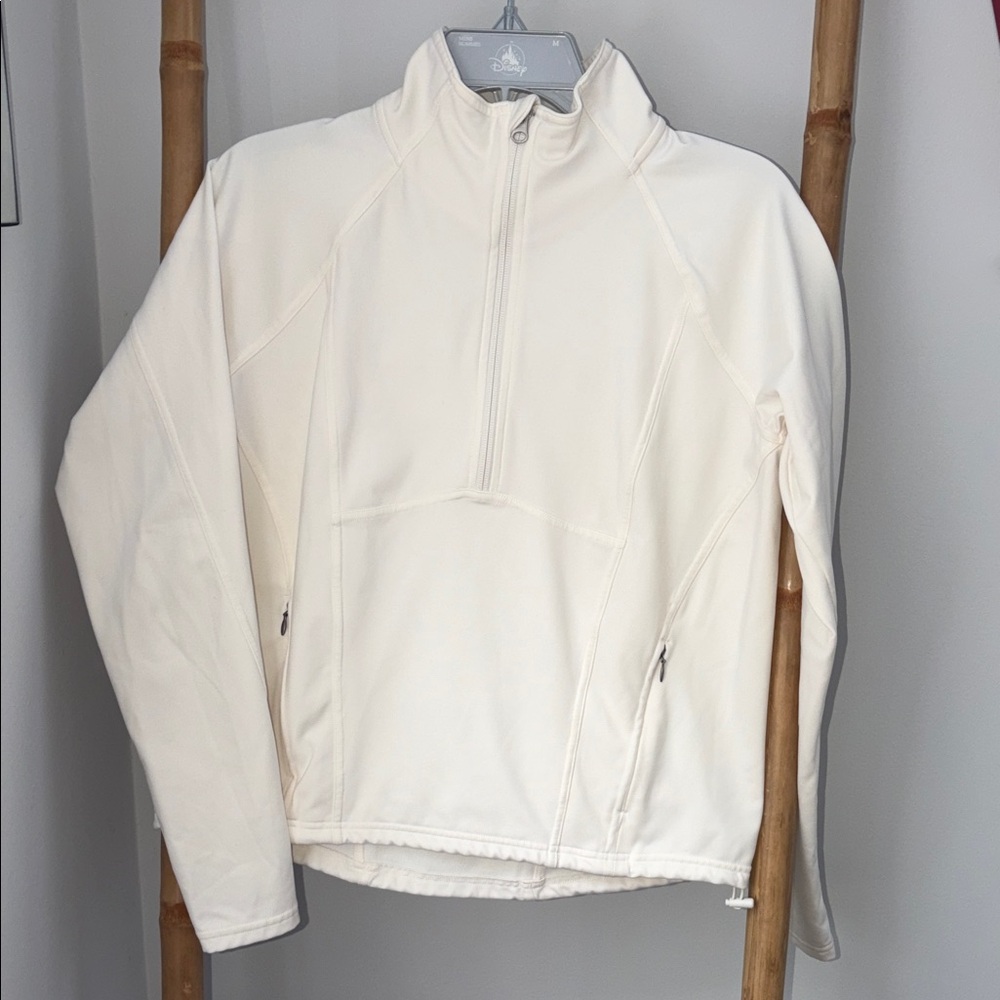 Zella Ivory Drawstring Hem Pullover
